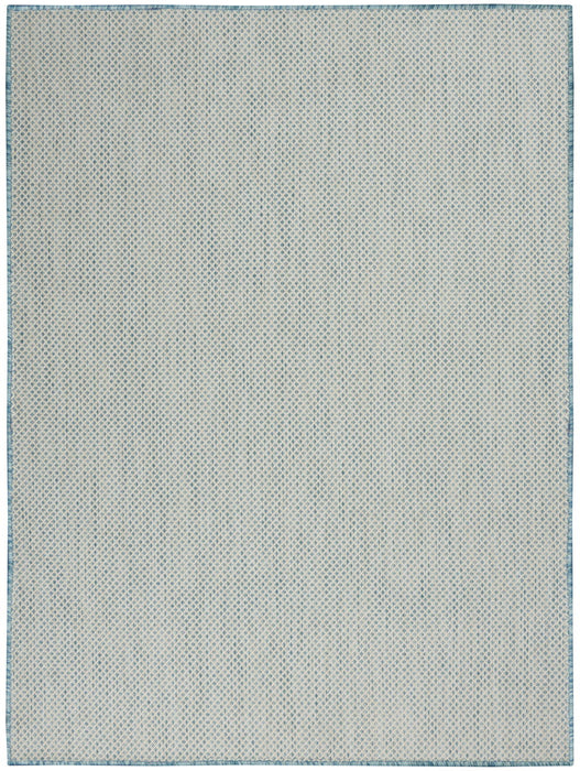 4' X 6' Geometric Power Loom Area Rug - Aqua