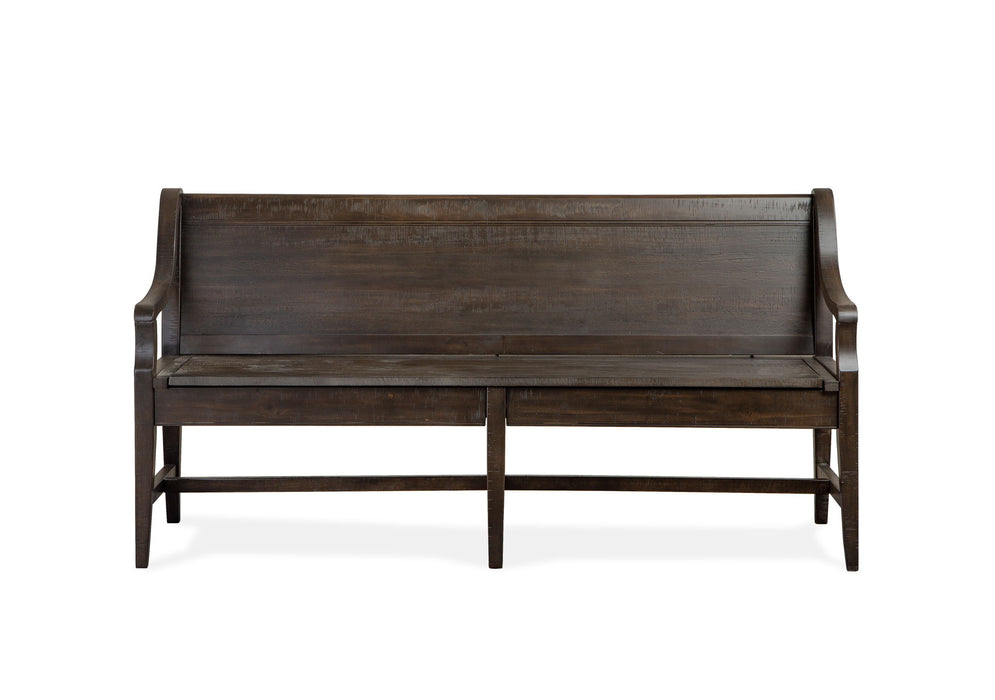 Westley Falls - Bench With Back - Graphite Magnussen Furniture