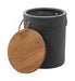 Beban - Outdoor Side Table - Natural / Black Zuo Modern