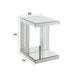 Nysa - 24" Accent Table - Mirrored & Faux Crystals Inlay ACME