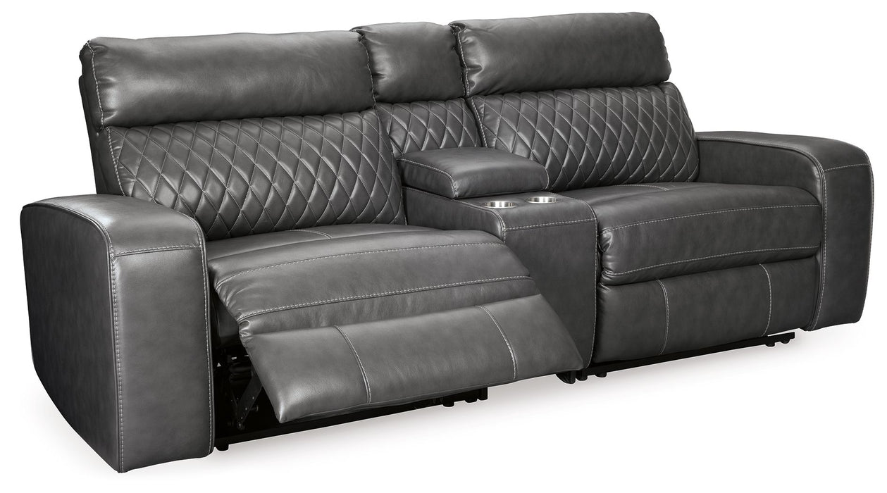 Samperstone - Power Reclining Sectional Signature Design by Ashley®