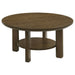 Crispin - Round Table With Lower Shelf Furniture Max