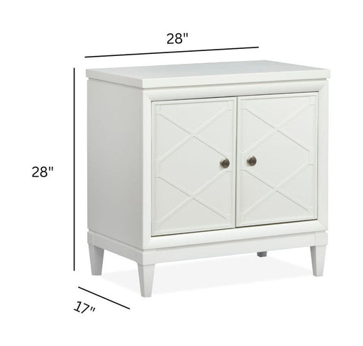 Springhouse - Door Nightstand - Whisper White Magnussen Furniture