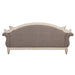 Florian - Sofa With 4 Pillows - Gray Fabric & Antique White ACME