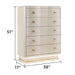 Flora - 5 Drawer Chest With Vertical Storage, LED Lighting - Champagne Matrix Furniture Group