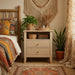 Fluted Nightstand With 2 Drawers Home Essentials