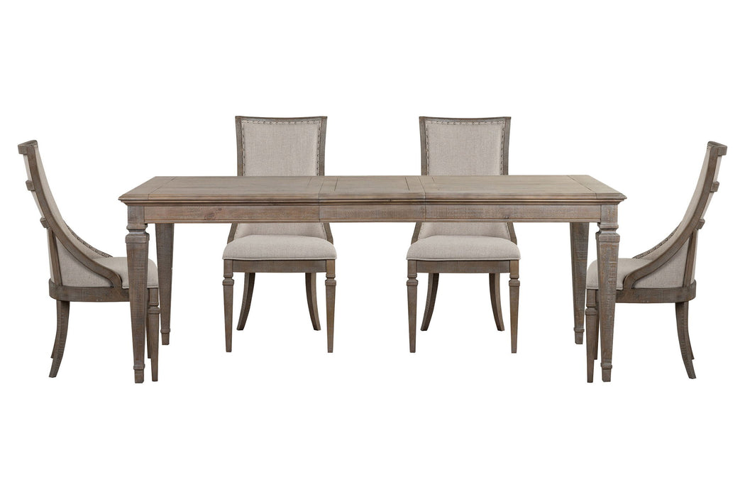 Lancaster - 5 Piece Extendable Rectangular Dining Table Set Magnussen Furniture