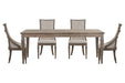 Lancaster - 5 Piece Extendable Rectangular Dining Table Set Magnussen Furniture