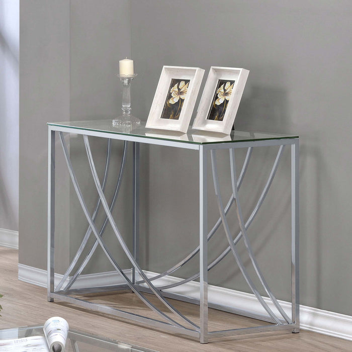 Kempton - Console Table - Chrome Furniture Max