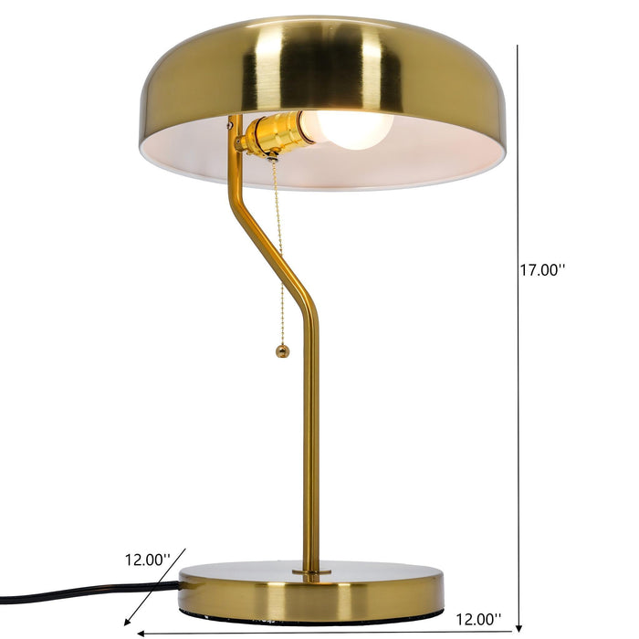 Bedside Nightstand Table Lamp - Gold Ashcroft Furniture