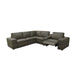 Upholstered Large Arms Sectional With Recliner Seats Home Essentials