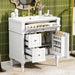 Modern Bathroom Vanity With Sink, Freestanding Cabinet With Flip Drawer & Adjustable Shelf Hearth and Haven