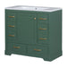 Modern Bathroom Vanity With Sink, 6 Drawers, Adjustable Shelf Hearth and Haven