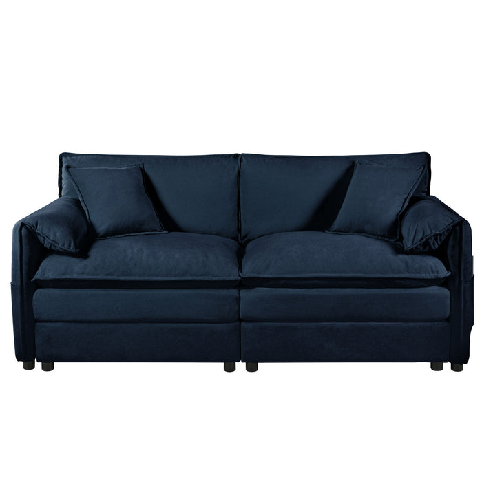 Modern Oversized Loveseat Sofa With Deep Seat And Diy Combination Home Essentials