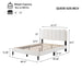 Lambswool Petal Headboard Bed Frame Noble House