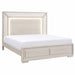 Ciara - King Bed With LED Panel Headboard, Low Profile Design - Beige Global Furniture USA