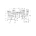 5 Pieces Dining Table Set, Small, Rectangular 8th Street