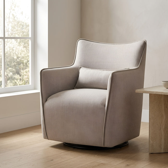 Ayla - Swivel Accent Chair With Matching Lumbar Pillow Ridgecrest Home