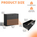 Lateral File Cabinet, Heavy Duty Filing Holds Letter/Legal/A4 Files Home Essentials