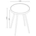 Lymon - Round Top End Table - Gold Furniture Max