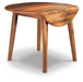 Berringer - Round DRM Drop Leaf Table - Rustic Brown Ashley®