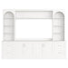 Arched Entertainment Center Wall Unit With Drawers, TV Stand Hearth and Haven