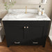 Bathroom Vanity Set, Fluted Cabinet, Soft Close Doors & Drawers, Single Faucet Hole, Sink Included - Black Home Essentials