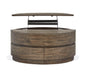Baisden - Round Lift Top Cocktail Table With Casters - Tobacco Magnussen Furniture