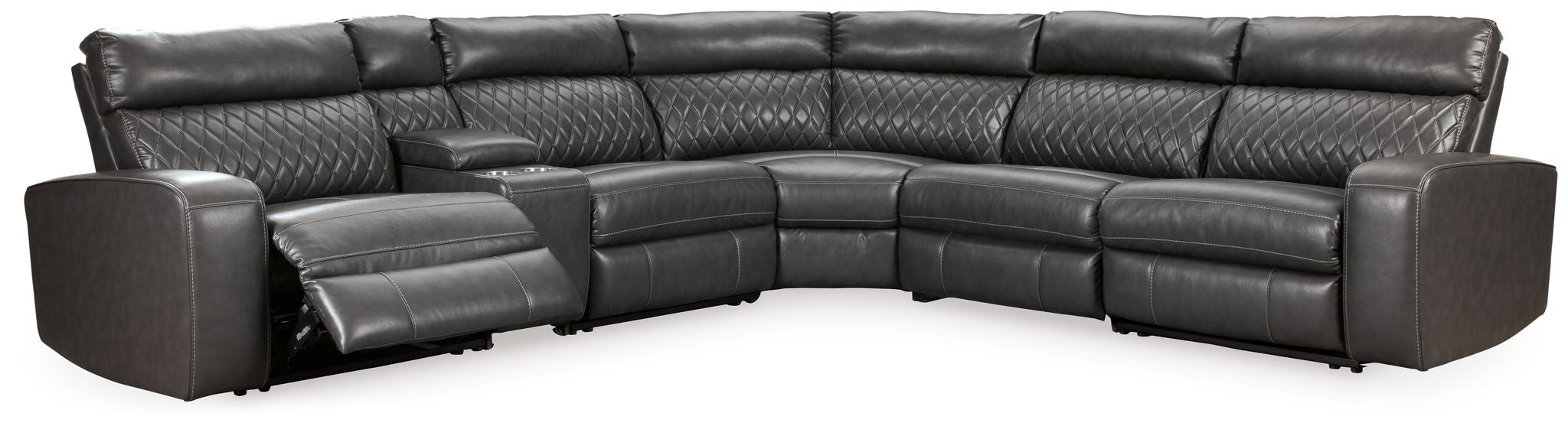 Samperstone - Power Reclining Sectional Signature Design by Ashley®