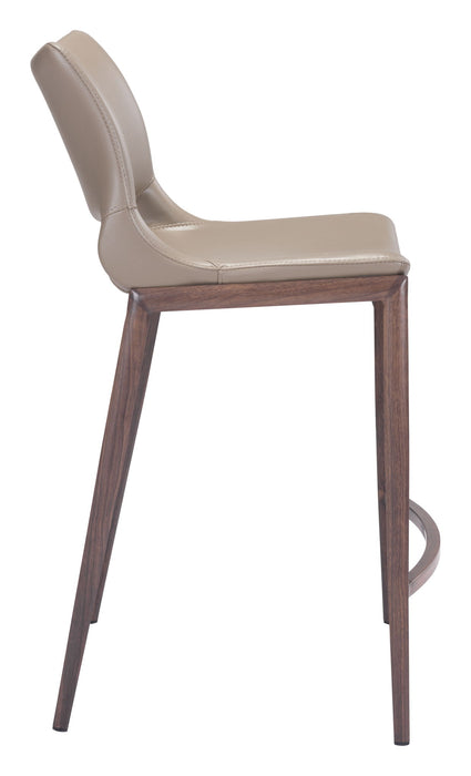 Ace - Counter Chair With Walnut Legs (Set of 2) Zuo Modern