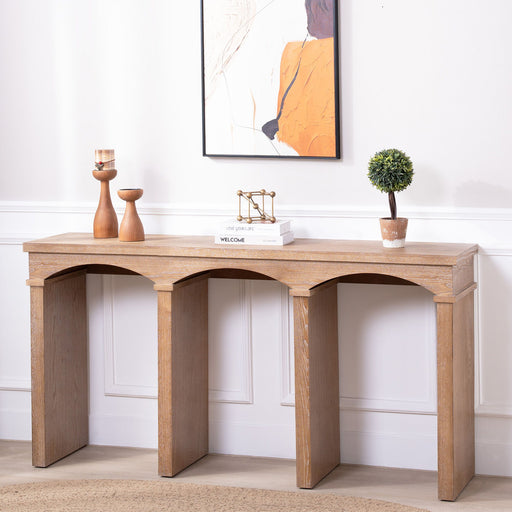 Archway Console Table - Antique Natural / Light Natural / Natural Home Essentials