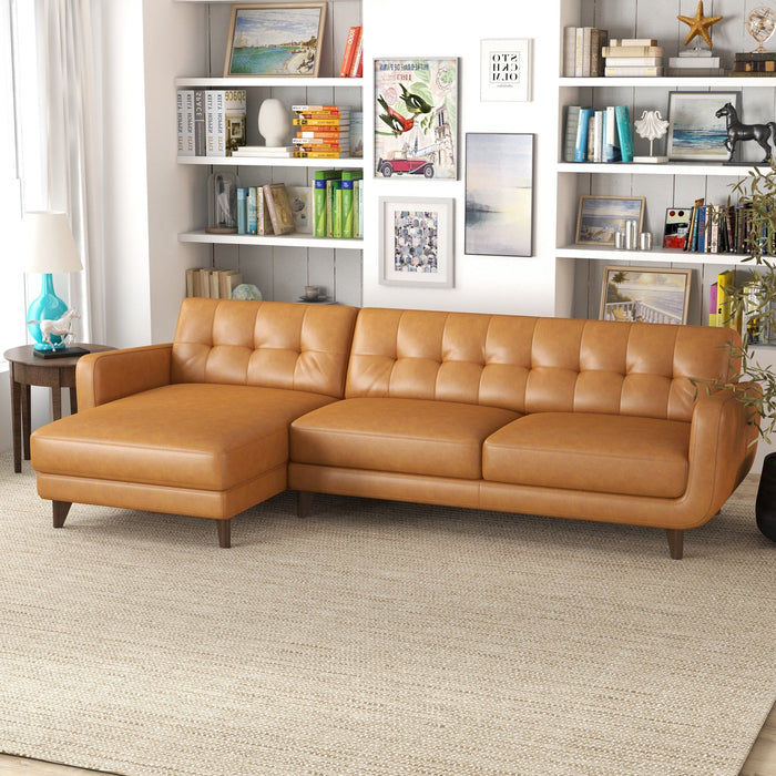 Allison - Mid-Century Modern Sectional Sofa Chaise Ashcroft Furniture