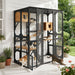 Outdoor Cat Enclosure With Sleeping Houses, Jumping Platforms, Scratching Post Hearth and Haven