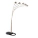 Floor Lamp With Dome Shades Lighting With 5 Round Shades - Silver Furniture Max