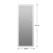 Frameless Full Length Floor Mirror With LED Light, Dimming & 3 Color Modes Mirror - Silver Daily Nest