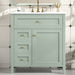 Modern Bathroom Vanity With Sink, 3 Drawers And Adjustable Shelf Hearth and Haven