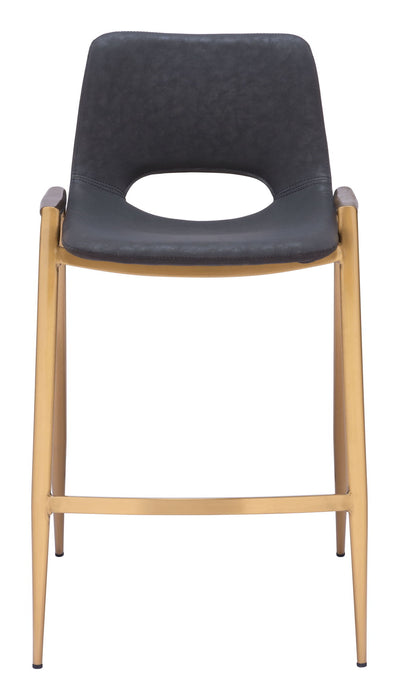 Desi - Counter Stool With Gold Legs (Set of 2) Zuo Modern
