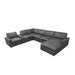 Large Seating Modular Upholstered Sectional Home Essentials