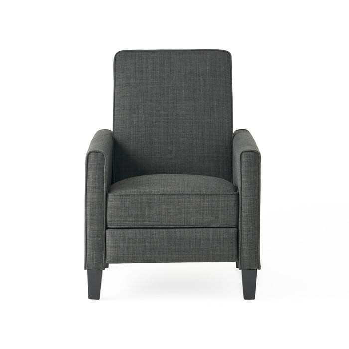 Upholstered Push Back Recliner Chair For Living Room Noble House
