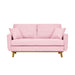 Upholstered Loveseat With Arms And Pillows Home Essentials