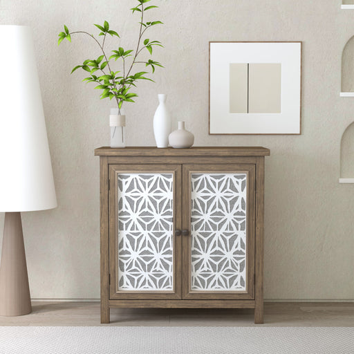 Storage Cabinet, Organizer - Brown Antique White Home Essentials