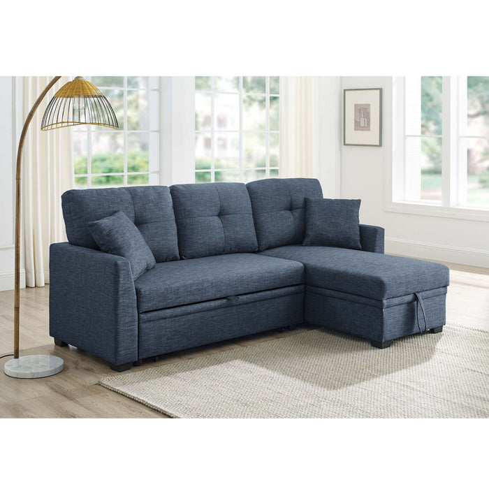 Upholstered Sectional & Pull Out Bed And Chaise Storage Home Essentials