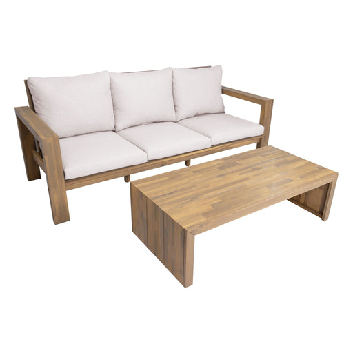 3 Seater Patio Set, Outdoor Sofa & Coffee Table Set Hearth and Haven