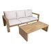 3 Seater Patio Set, Outdoor Sofa & Coffee Table Set Hearth and Haven