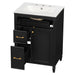 Freestanding Bathroom Vanity With Sink, Soft Close Door, Tip Out Drawer Noble House