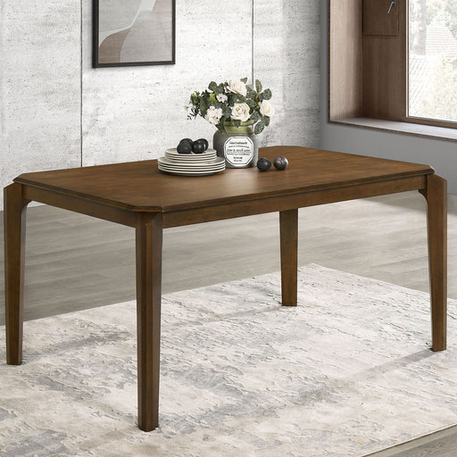 Warren - Rectangular Dining Table - Dark Brown Furniture Max