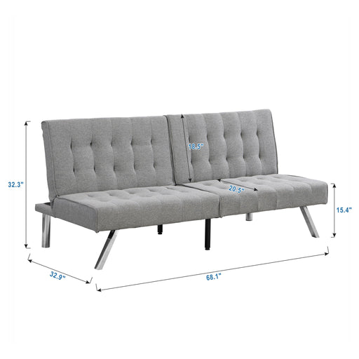 Comfortable Futon Sofa Bed - Gray Home Essentials