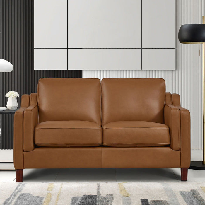 Bella - Top Grain Leather Loveseat