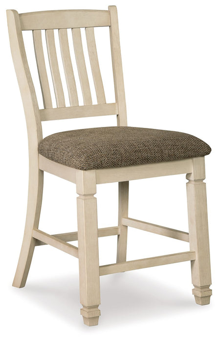 Bolanburg - Upholstered Barstool (Set of 2) - Beige Signature Design by Ashley®