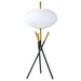 Clarendon - Orb Shade Tripod Table Lamp Desk & Bedside Lamp - Black Furniture Max